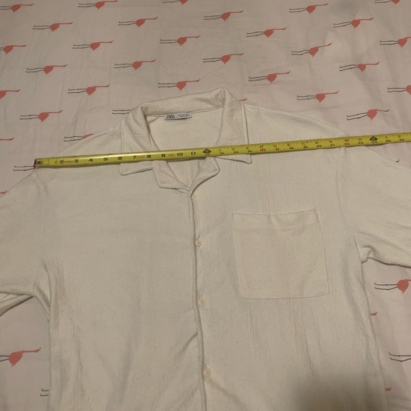 Zara Off-White Textured shirt - Picture 2 of 5